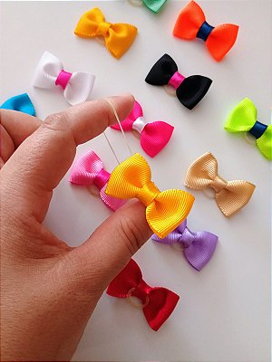 Kit 10/20/50 Laços de Fita para Pet Shop Banho e Tosa Tam P