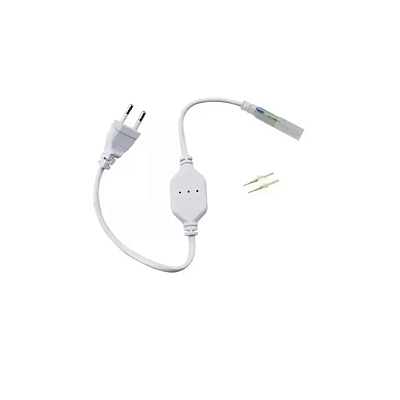 CONECTOR RABICHO MANGUEIRA LED CHATA DE SILICONE IP66 110V RESISTENTE À ÁGUA