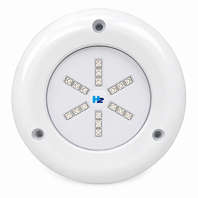 Luminária Refletor de Casco para Barcos e Lanchas 18W Azul 80mm