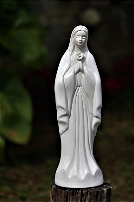 NOSSA SENHORA (pintura branca ou verniz)