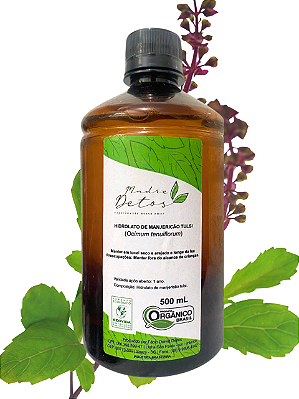 Hidrolato Manjericão Tulsi (Ocimum tenuiflorum) Orgânico 500ml