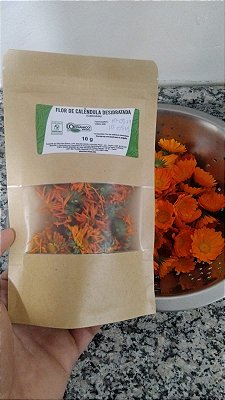 Flor de Calêndula desidratada orgânica 20 gramas