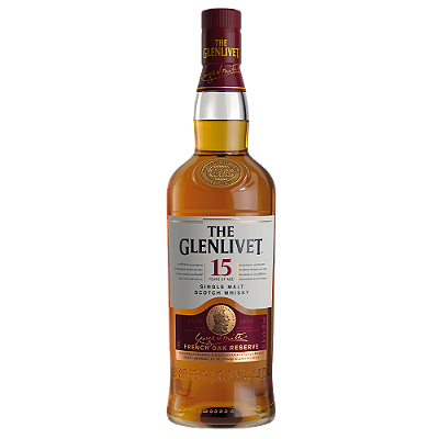 The Glenlivet Single Malt 15 Anos Whisky Escocês 750ml