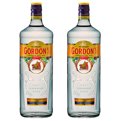 Kit 02 Gordon's London Dry Gin Inglês 750ml