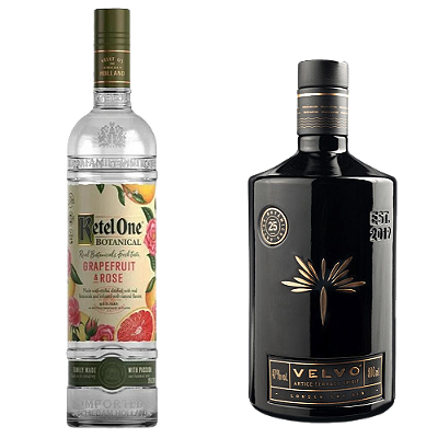 Velvo Artice Gin + Ketel One Botanical Grapefruit & Rose Vodka