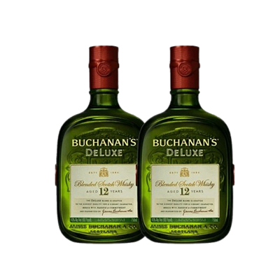 KIT 02 BUCHANAN'S DELUXE BLENDED SCOTCH WHISKY ESCOCÊS 12 ANOS 750ML
