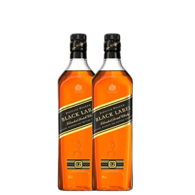 Kit 2 Johnnie Walker Black Label Blended Scotch Whisky 1000ml