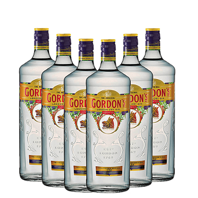Kit 06 Gordon'S London Dry Gin InglÊS 750ml