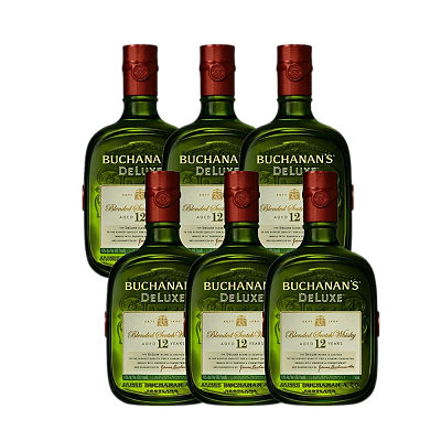 Kit 06 Buchanan'S Deluxe Blended Scotch Whisky EscocÊS 12 Anos 750ml