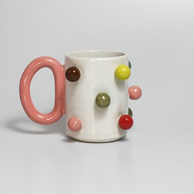 Caneca Pop - Alça Rosa