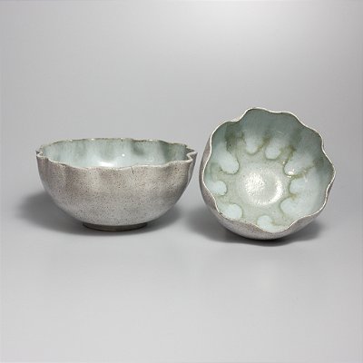 Conjunto de Bowls Branco e Azul