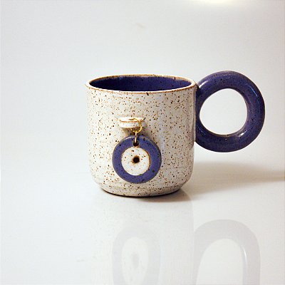 Caneca Pingentes Olho Grego P