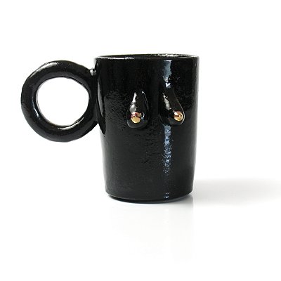 Caneca Peitinhos Grande Preta