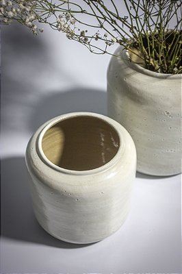 Vaso Branco Baixo