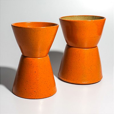 vaso auto irrigável laranja