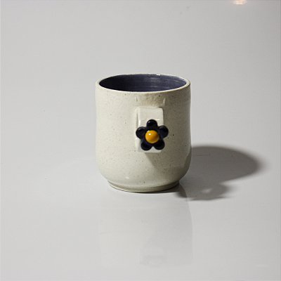 Caneca Anel Flowers - Azul