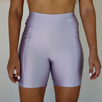 Bermuda Glow com bolsos lavanda