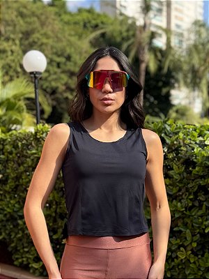 Cropped Donna preto