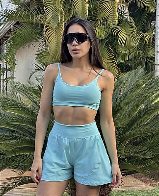 Top Diva azul claro
