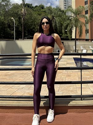 Calça legging Aura vinho