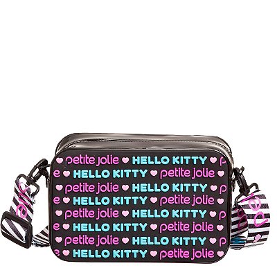 Pop Bolsa Preta Hello Kitty + Petite Jolie PJ10686HK