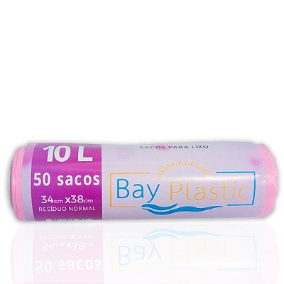 Saco de Lixo em Rolo Perfumado Lavanda  10L 34x38 c/50 - Bay Plastic