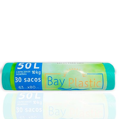 Saco de Lixo em Rolo Perfumado Citronela  50L 63x80 c/30 - Bay Plastic