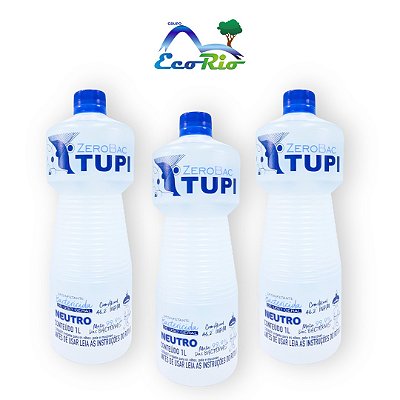 Kit c/ 3 Álcool Bactericida Multiuso Hospitalar Tupi 1L