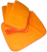 Kit 6 Flanelas Laranja (Ouro) ou Branca  Tamanhos P ou G 100% Algodão Alta Qualidade