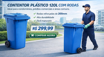 Contentor Verde Plástico 120L 350x200