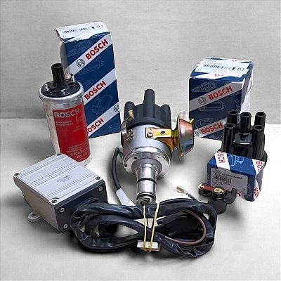 Kit Ignição Eletronica Vw Fusca Completo Tampa E Rotor Bosch