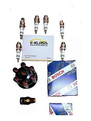 Kit Jeep 6cc Tampa Distribuidor Bosch + Rotor + Jg De Velas