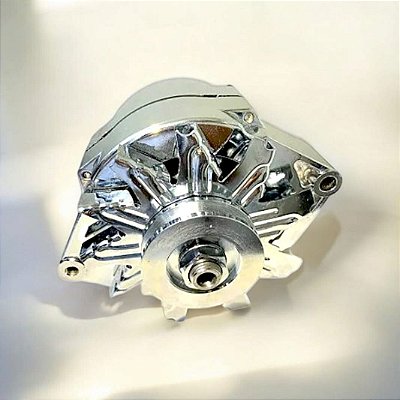 Alternador Opala 4cc 6cc C10 105a Cromado Extra Forte