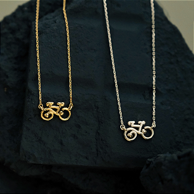 Colar Bike Ouro