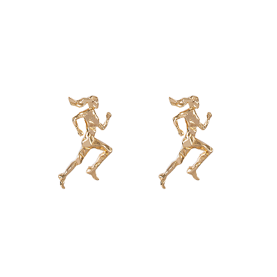 Brinco Corredora Lapidada Ouro