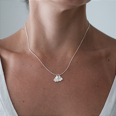 Colar Pé de Pato Prata