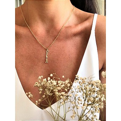 Pingente Minha Escrita - 1 Escrita Ouro