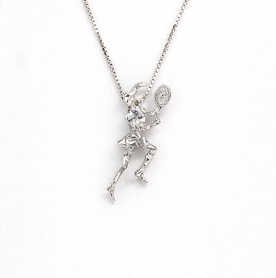 Colar Tenista Lapidada Prata