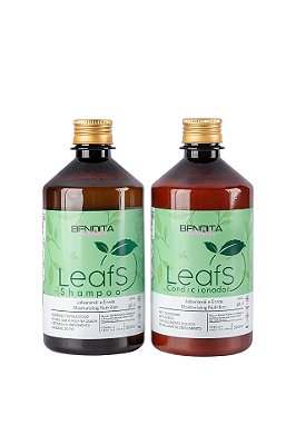 Kit Leafs fortalecimento capilar jaborandi com 11 ervas
