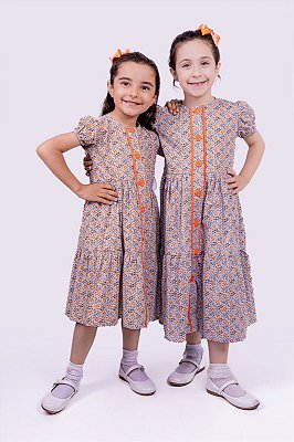 Vestido Laranja Margarida