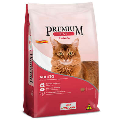 RAÇÃO ROYAL CANIN 10,1KG ADULTOS CAT PREMIUM CASTRADO