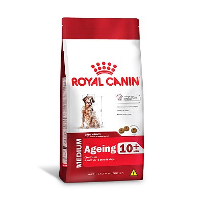 RAÇÃO ROYAL CANIN 15KG ADULTOS MEDIUM AGEING 10+