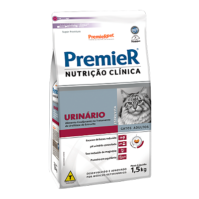 RAÇÃO Premier NUTRIÇÃO CLÍNICA 1,5KG GATOS URINARI