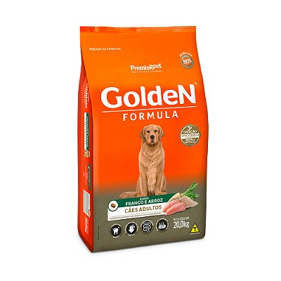 RAÇÃO Golden 20KG FÓRMULA CÃES ADULTOS  FGO