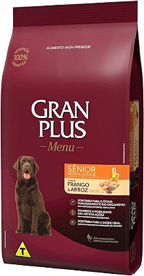 RAÇÃO GRANPLUS 15KG CÃES ADULTOS  SÊNIOR