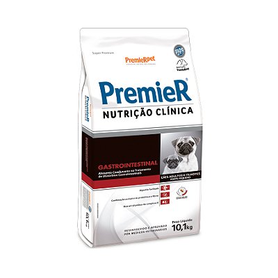 RAÇÃO Premier NUTRIÇÃO CLÍNICA 10,1KG CÃES GASTROINTESTINAL PEQUENOS