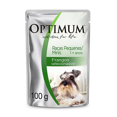 SACHÊ OPT 100G CÃES ADULTOS  PEQUENOS MINI FRANGO