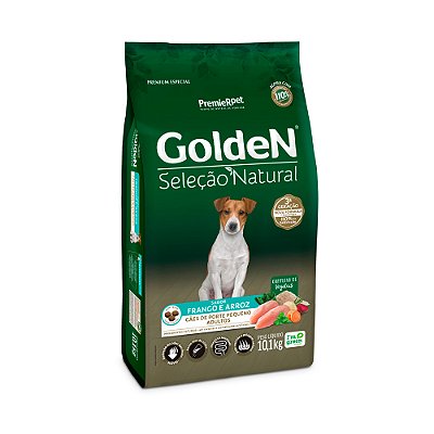 GOLDEN 10,1KG CÃES ADULTOS NATURAL MINI BITS