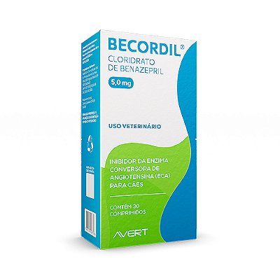 Anti-Hipertensivo Avert Becordil Avert 5,0 mg com 30 Comprimidos