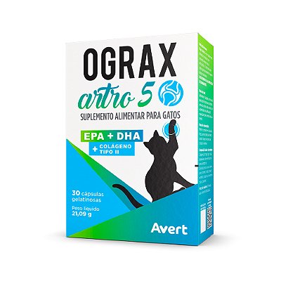 Suplemento Avert Ograx 5 para Gatos 30 Cápsulas